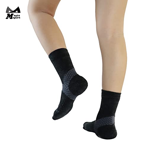Image of M Magic Sport Morandi Merino Wool Above Ankle Socks, Men and Women, Jogging, Hiking, Cycling
