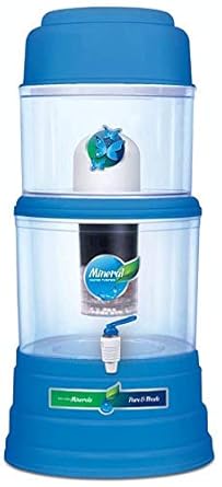 Grand Plus Aqua Mineral Pot 16 L Misty Gravity Based Water Filter (Multicolor)