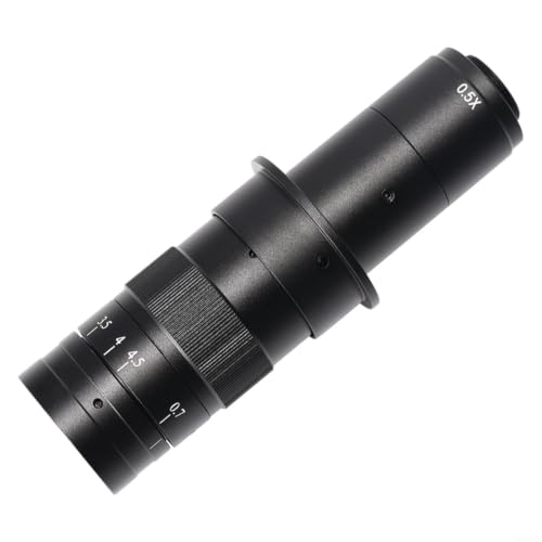 Objetivo para microscopio de video industrial con zoom C-Mount ajustable 7