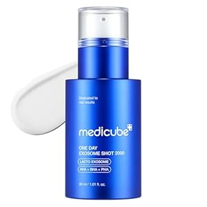 medicube Exosome Shot Zero 2,000 PPM Spicule Facial Serum | Liquid Skin Booster Serum | Exosome, AHA+BHA+PHA | Pore Care, Dead Skin Cells, Skin Texture | Korean Skincare, 1.01 fl.oz