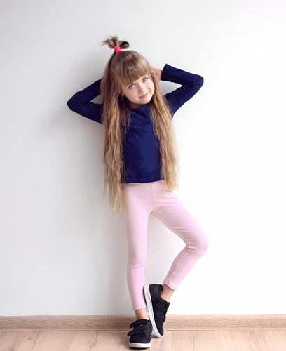 Girls/Boys/Toddler 6 Pack Athletic Performance Long Sleeve Undershirt Tops/Base Layer Cotton Stretch Shirts4