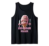 Angry Ice Cream Killer Grimly Icecream Gangster Sorbet Tee Tank Top