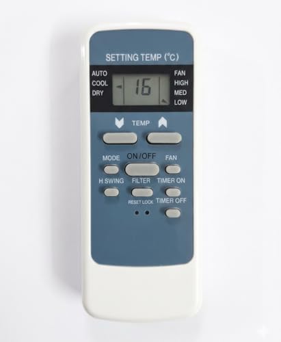 Image of 5 Years Warranty Remote Control AC-137A Compatible with Hitachi Window Ac Remote 1.5 Ton 3 Star Model No. RAW318KUD,White