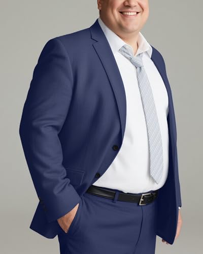 GATMSTZ Big Tall Men's Linen Suit Jacket – Breathable Suit Jacket2