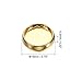 PATIKIL 19mm Plastic Book Binding Discs, 22 Pack Discbound Expansion Discs Plating Round Binder Rings for DIY Notebook Planner, Golden