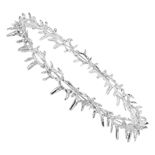 Beatifufu Coroa de espinhos renascentista de metal para homem e mulher, coroa de aniversário, acessório de fantasia