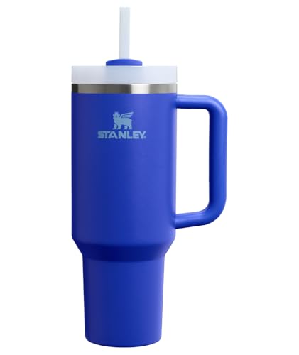 Image of STANLEY Quencher H2.0 Tumbler with Handle and Straw 40 oz | Flowstate 3-Position Lid | Cup Holder Compatible for Travel | Insulated Stainless Steel Cup | BPA-Free | Cobalt