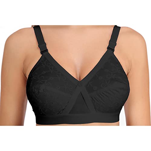 Image of Eve's Beauty Women's Non Padded Non Wired Cotton Full Coverage Bra