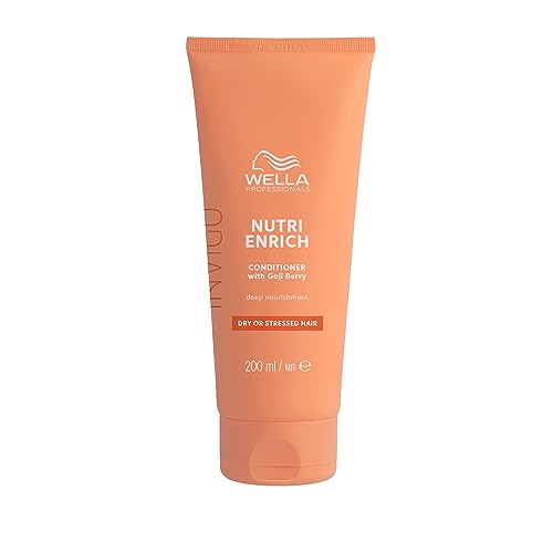 Wella Professionals Invigo Nutri Enrich Après-shampoing nourrissant anti-frisottis avec de l'acide oléique et baies de Goji - Restaure les cheveux secs et abîmés 200ml