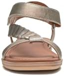 Review of Lucky Brand Women's Natany Ribbon Flat Sandal, Platinum, Size 11 | Image 2