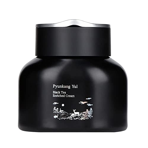 Pyunkang Yul Black Tea Enriched Cream 60ml, Korean Anti-aging face cream moisturizer for women wrinkle care