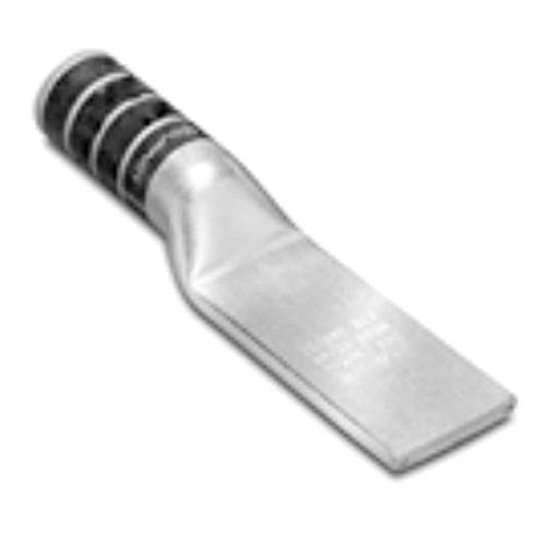 Burndy YA26N One Hole Hylug Code Conductor Long Barrel Uninsulated Copper Compression Terminal, 2/0 AWG Conductor, 1/2