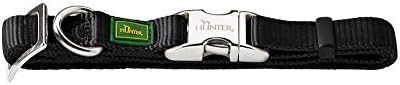 Hunter - Podstawowy Nylon Naszyjnik Model Alu-Strong Vario dla psa (g/czarny)