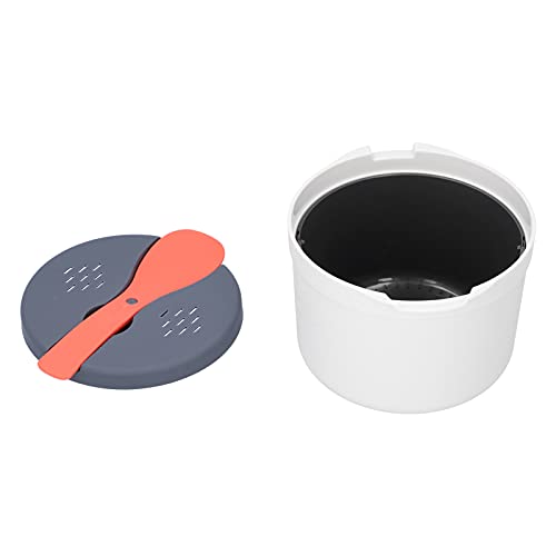 Olla arrocera para horno microondas de material PP seguro y 2L 4
