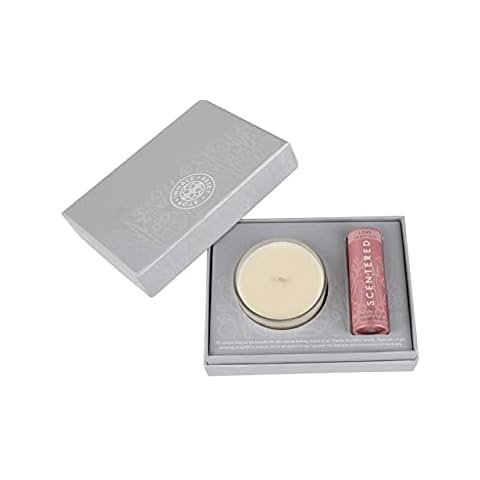 Scentered Love Aromatherapy Balm & Scented Candles Gifts for Women - Rose, Cedarwood & Ylang Ylang Essential Oil - Self Care & Emotional Wellbeing - Balm Stick & Highly Scented Candles Long Burning Cover