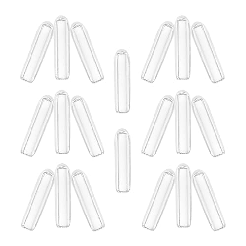 Angoily Tappi Protettivi Trasparenti per Punte Ganci in Plastica Robusta, 20 Pezzi, Copertura Terminale per Grucce in Filo Metallico, Protezione per Vestiti e Mani, Facile Installazione