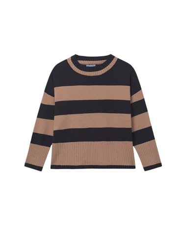 Mayoral Stripes Jumper for Girls Black