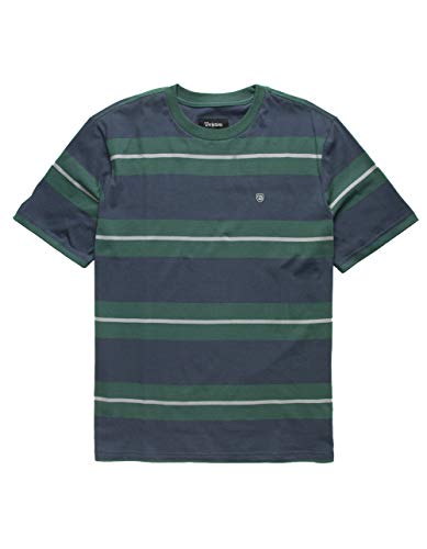Brixton Men's HILT STANDART FIT Short Sleeve Knit Shirt, Washed Navy, M