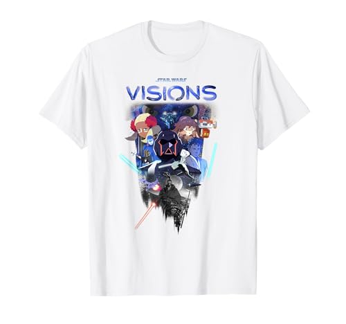 T-shirt Star Wars Visions Group Shot anti-déformation motif durable