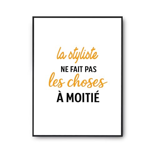 Décoration murale atelier de couture - Poster styliste avec citation humour pour votre intérieur