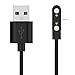 2-Pack Chargers for TRAUSI TG08/Trendia TG09/DIVElink&OYV&JeeJTek TGW008 TGW101/SUNKTA &LIGE &Linwear &EIGIIS K52 Smart Watch Charger, Charging Cable Magnetic 7.62mm, 60cm (Black&Black)