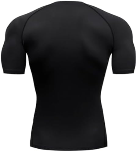Men's Compression Shirt, Stretch Fitness Quick Drying Sports T-Shirt, Short Sleeve Top Gym Shirt2