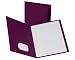 Oxford Twin Pocket Folders with Fasteners, Letter Size, Burgundy, 25 per Box (57757)