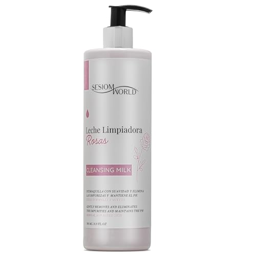 Sesiomworld Leche Limpiadora de Rosas para Cutis Normales, 500 ml 1 Unidad 500 g