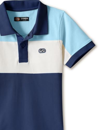 Image of Amazon Brand - Symbol Boy's Color Block Regular Fit Polo Shirt