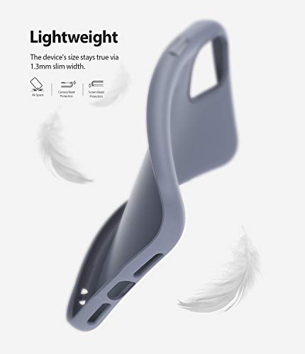 Image of Ringke Air-S for iPhone 11 Case Back Cover, Lightweight Flexible Soft Feeling Coating Trendy Color TPU Scratch Resistant Phone Cover for iPhone 11 Back Cover Case - Lavender Gray