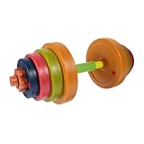 Milisten Mancuernas Ajustables para Niños Juguete Deportivo de Plástico Equipamiento de Ejercicio Diseño para de Infantes Actividades Físicas 1 Par
