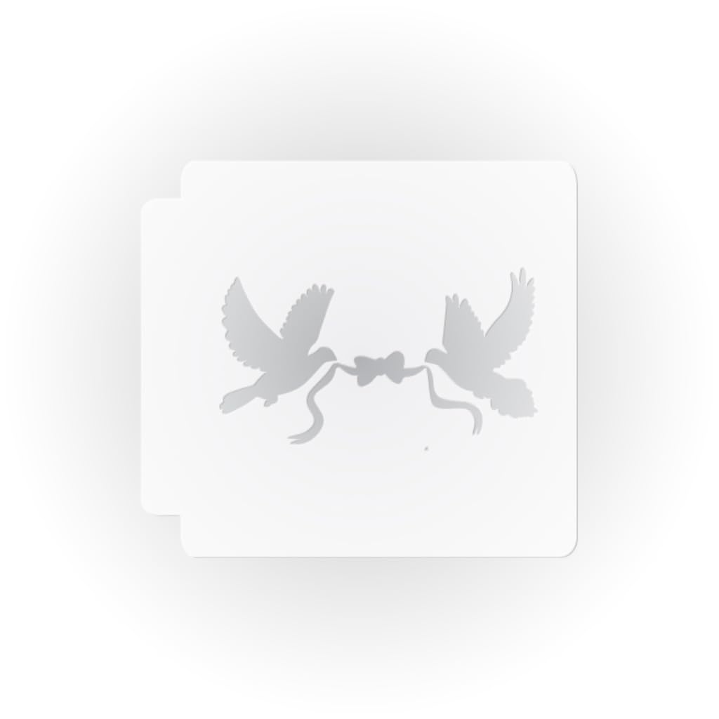 Doves with Ribbon 783-D617 Stencil (11 inch)