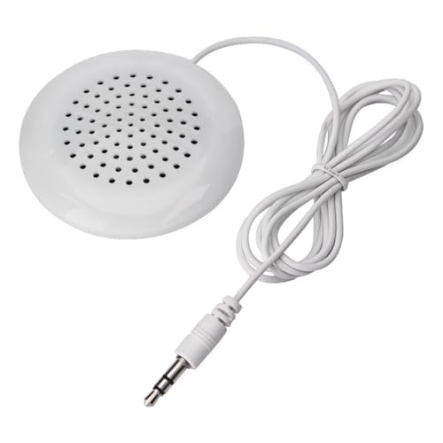 Image of KUJOBUY Pillow Speaker 3.5mm Mini Under Pillow Musick for iPod MP3 Phone Flat Speaker Sleep or Hypnosis Sound Portable Sleeping Sound Mini Pillow Speaker Small Audio System