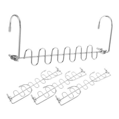 Garneck Space-Saving Hangers for Dorm 4 Pack Metal Hanger Organizer Vertical Clothes Rack for Shirt Skirt Pants