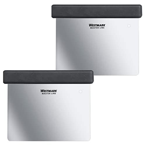 Westmark 308022E3 Master Line Dough Cutters/Card 8 x 12 cm Pack of 2, Stainless Steel Plastic, Black/Silver