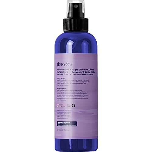 Lavender Oil Dog Deodorizing Spray - Dog Spray for Smelly Dogs and Puppies and Dog Calming Spray with Lavender Essential Oil - Lightly Scented Dog Deodorizer for Smelly Dogs and Dog Essentials