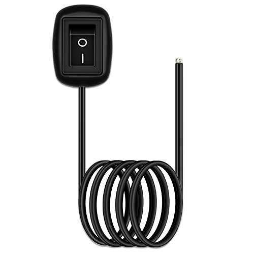 SPST Wassertropf-Schalter, Ein-/Aus-Schalter, 12 V/10 A, Klebe-Typ, Schalter, für Auto für Nebelscheinwerfer, DRL, LED-Lichtleisten (schwarz) Cover