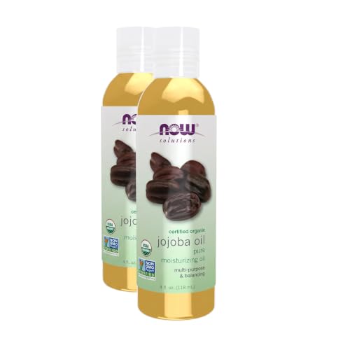 NOW Solutions Organic Jojoba Essential Oil,4-Ounce,(Pack of 2)