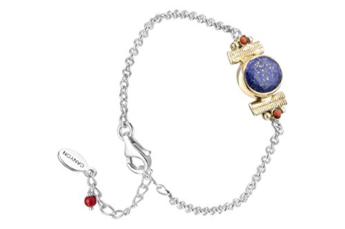 Preisvergleich Produktbild Canyon Bijoux Armband Kette aus Sterling-Silber 925, Lapislazuli, 5 g