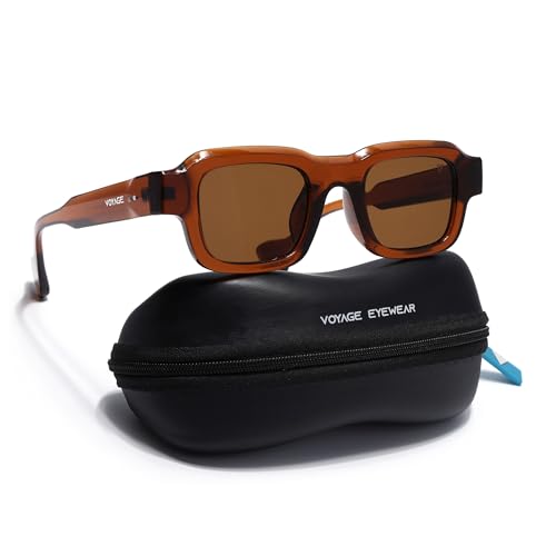 Image of Voyage UV Protection Rectangle Sunglasses for Men & Women