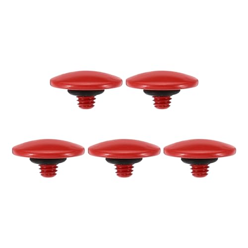 Pulsante di Scatto per Fotocamera confezione 5 pezzi Rilascio Morbido Otturatore in Rame Puro Convesso Adatti per Fotocamere rosso