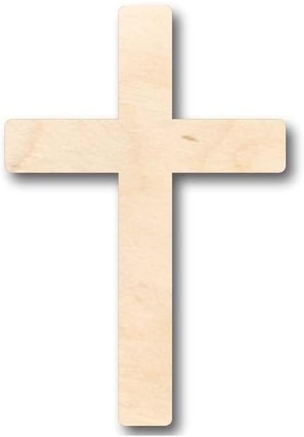 Unfinished Wood Cross Shape Easter Christian Craft up to 46" DIY 46" / 1"