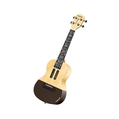 Guitare électrique acoustique intelligente débutant ukulélé hawaïen couleur bois 58,4 cm