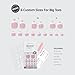 BTArtbox Press On Toenails - Lamp-Curable Real Square Toe Nail Press Ons with Glue for Women, Semi-Transparent French Tip Fake Toe Nail Tips in 15 Sizes - 30 Toenails Kit, Ma'am