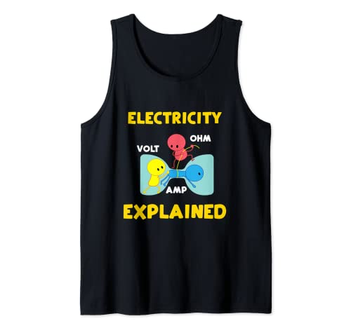 Electricidad explicada | ingeniero eléctrico divertido Camiseta sin Mangas