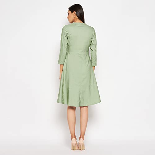 Image of CAMEY Women Striped Cotton Dress
