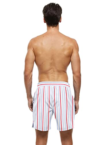 AOLRO Mens Swim Trunks Quick Dry Board Shorts with Mesh Lining Bathing Suits Breathable Fit Beach Shorts Swimwear S-XXL4