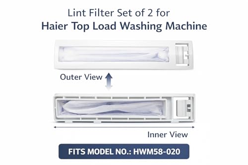 Image of SANAVYA Magic Filter /Round Filter /Lint Filter for Washing Machine /Dust Filter /Lint Filter /Waste Collector /Drain Jali for Washing Machine (HAIER Filter 15.6 Pack of 2)