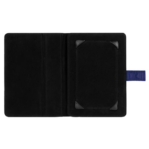 Soho Portfolio Stand Nylon Detachable Flip Cover Case Royal Blue For Samsung Galaxy 10.1" Tablets Tab 3, Tab 2, Tab 1 + Matching Blue Handsfree Earphone/Microphone Headphones #TOP3