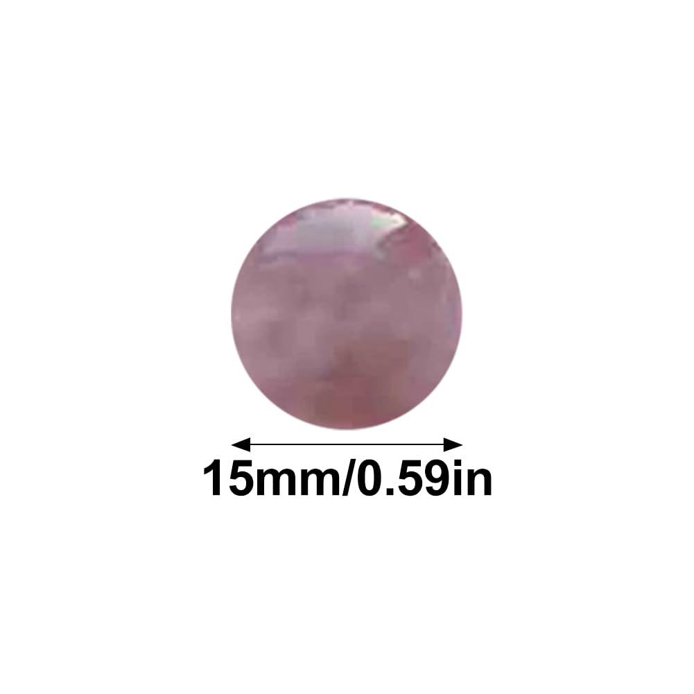 10PCS Boules décoratives de Couleur Unie, 15mm Billes de Verre Transparentes pour vases, Aquariums et décoration intérieure, Mixte